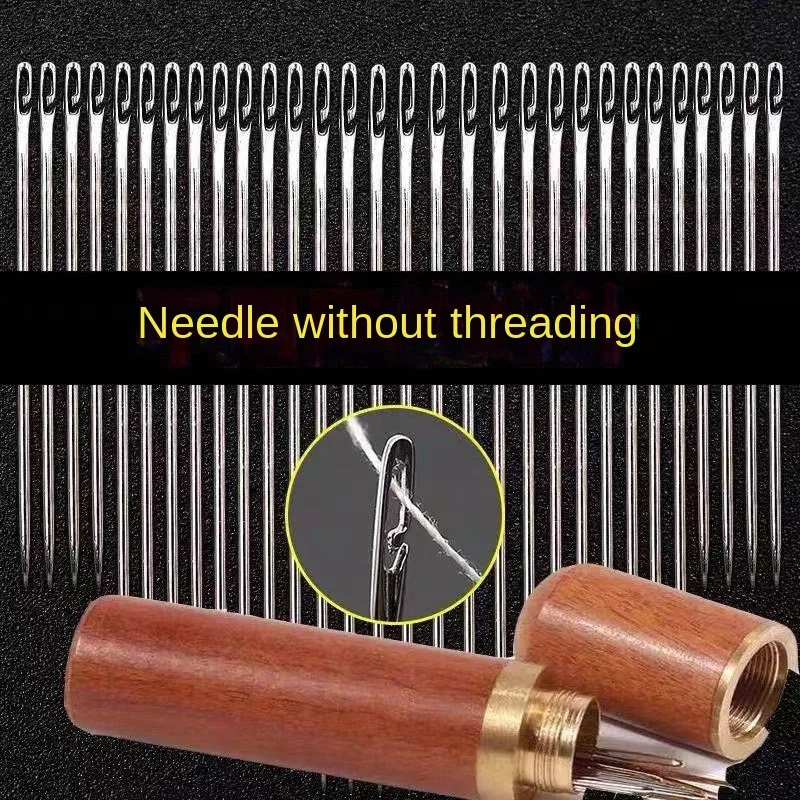 Description Picture 2 of item12Pcs/lot Sewing Needles Multi-size Side Opening Stainless Steel Darning Sewing Household Hand Tools Sewing Accessories