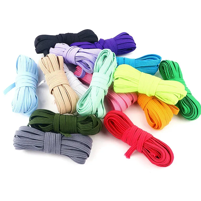 Sewing Elastic Band 5meter 6mm Polyester For Garment Sewing Accessories