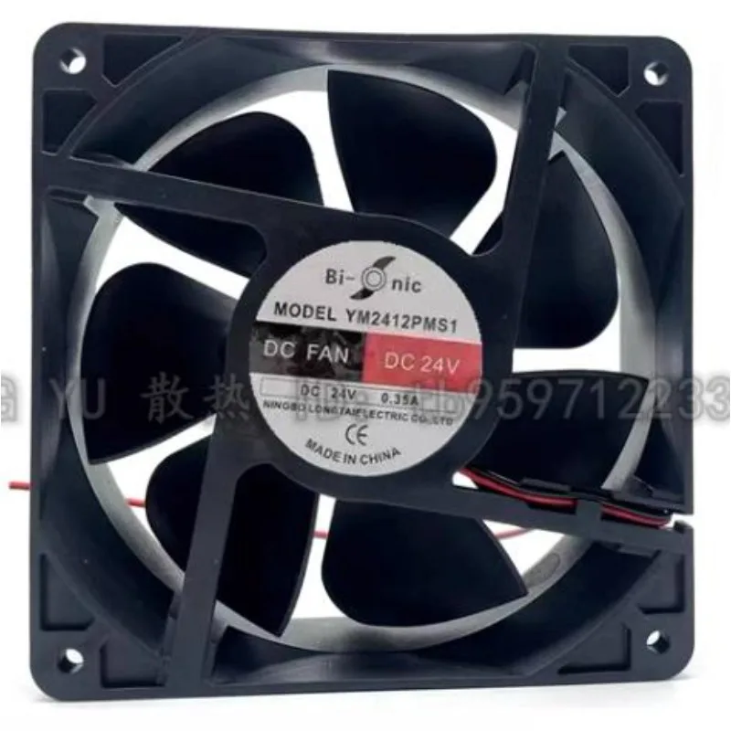 

NEW CPU Cooler Fan for Bi onic YM2412PMS1 DC24V 0.35A 12038 Cooling Fan High Quality Axial Flow Fan 120*120*38mm