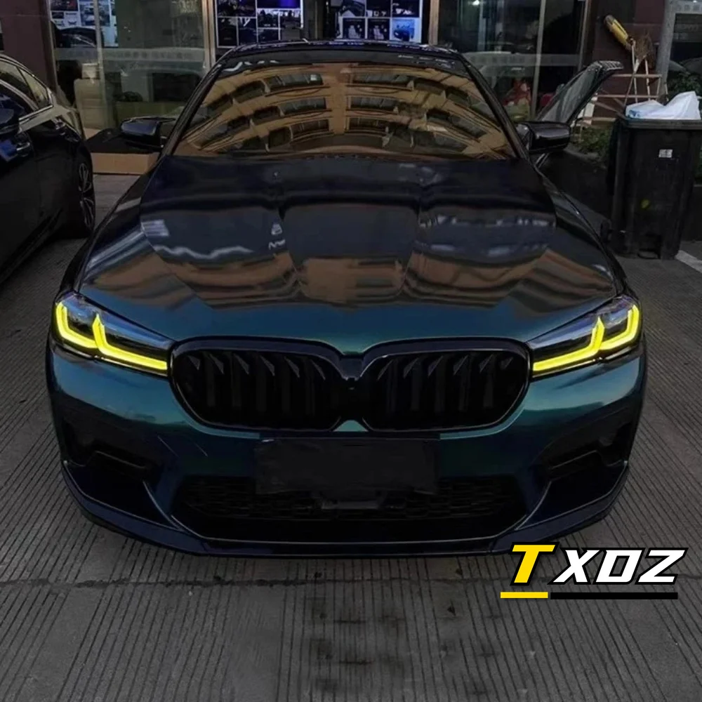 2020 2021 2022 BMW G30 G31 F90 M5 LCI용 논RGB 엔젤아이 DRL 보드, 노란색 주간 주행등 235.083-02 빨간색 파란색