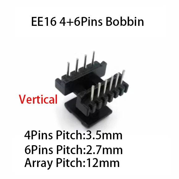Uxcell 50 Ensembles EE16 5 Avec Bobine Transformateur 5