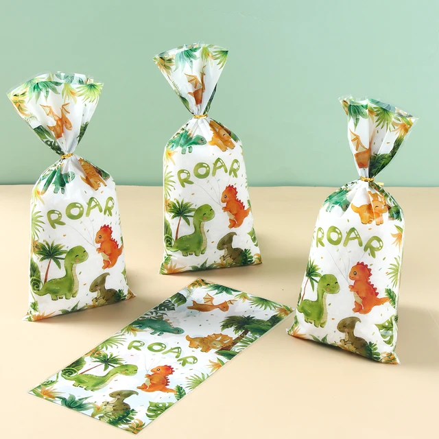 Sacchetti regalo di caramelle per feste di dinosauri ruggito Dino Safari  animali della giungla sacchetto di imballaggio di biscotti sacchetto regalo  forniture di compleanno per bambini Baby Shower - AliExpress