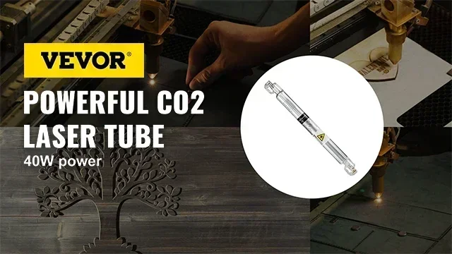 vista completa del tubo laser CO2