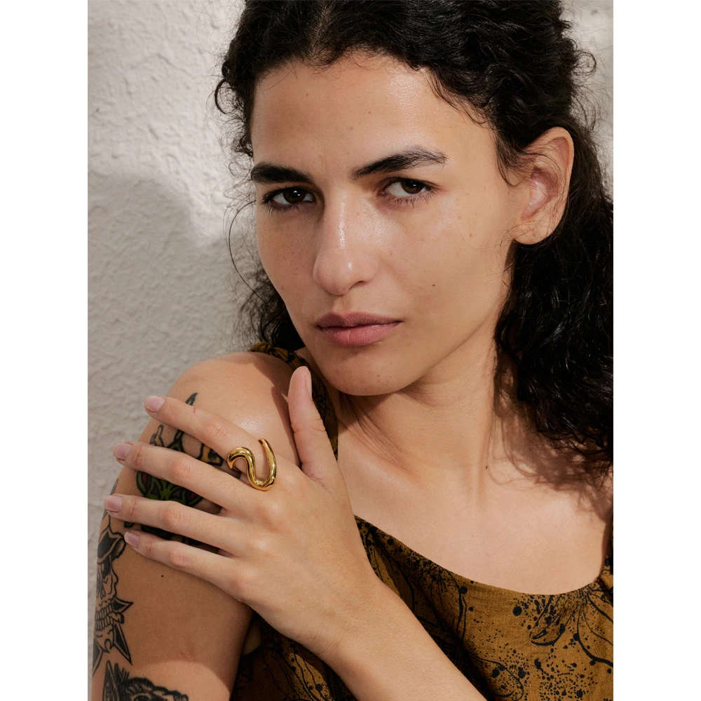 Yhpup Adjustable Minimalist Metal Ring