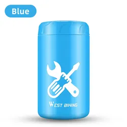 Waterproof Bicycle Tool Kit Capsule Storage Bag for Bike Bottle Cage Mount (Blue)