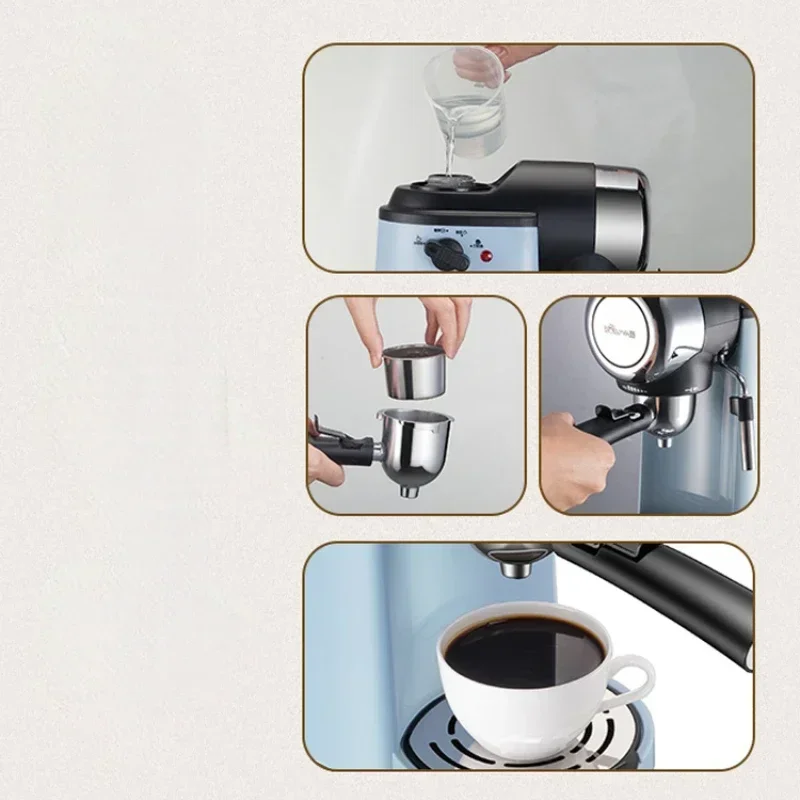 ماكينة القهوة الإيطالية المنزلية الصغيرة شبه الأوت...