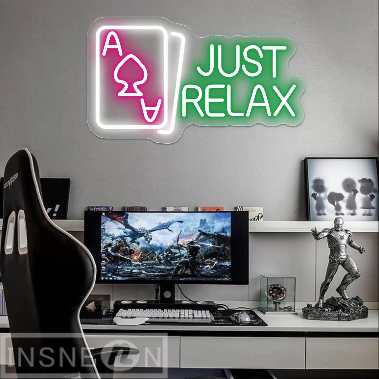 

Neon Sign Led Lights Just Relax Beer Bar Club Men's Cave Neon Signs Wall Decor Art Hotell Bar Cafe Neon Lights 5V USB Power With