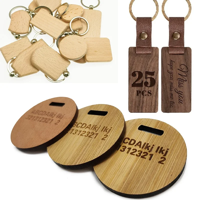Personalized Wooden Keychain