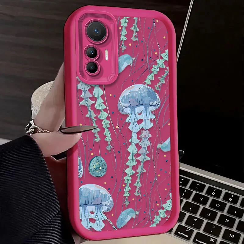 Fashion Pink Jellyfish Phone Case