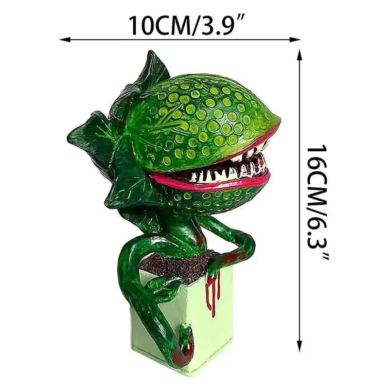 Halloween Piranha Flower Movie Prop Yard Resin Ornaments Little Shop Of Horrors Decoration Jardineria Decoracion #WO