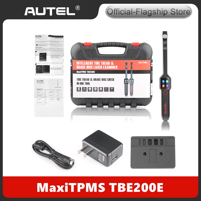 

Autel MaxiTPMS TBE200E 2 in1 Laser Tire Brake Examiner Tire Tread Depth Brake Disc Wear Tester Work with ITS600E