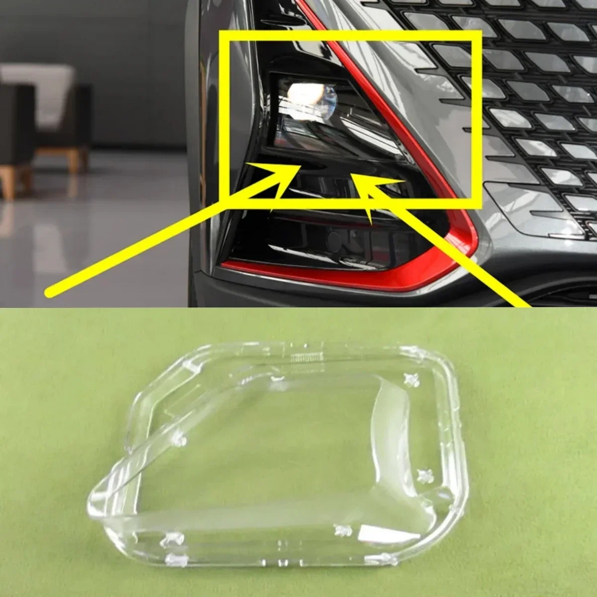 

For Changan UNI-T Headlamp Transparent Cover Headlight Shell Lens Replace Original Lampshade Plexiglass 2020 2021