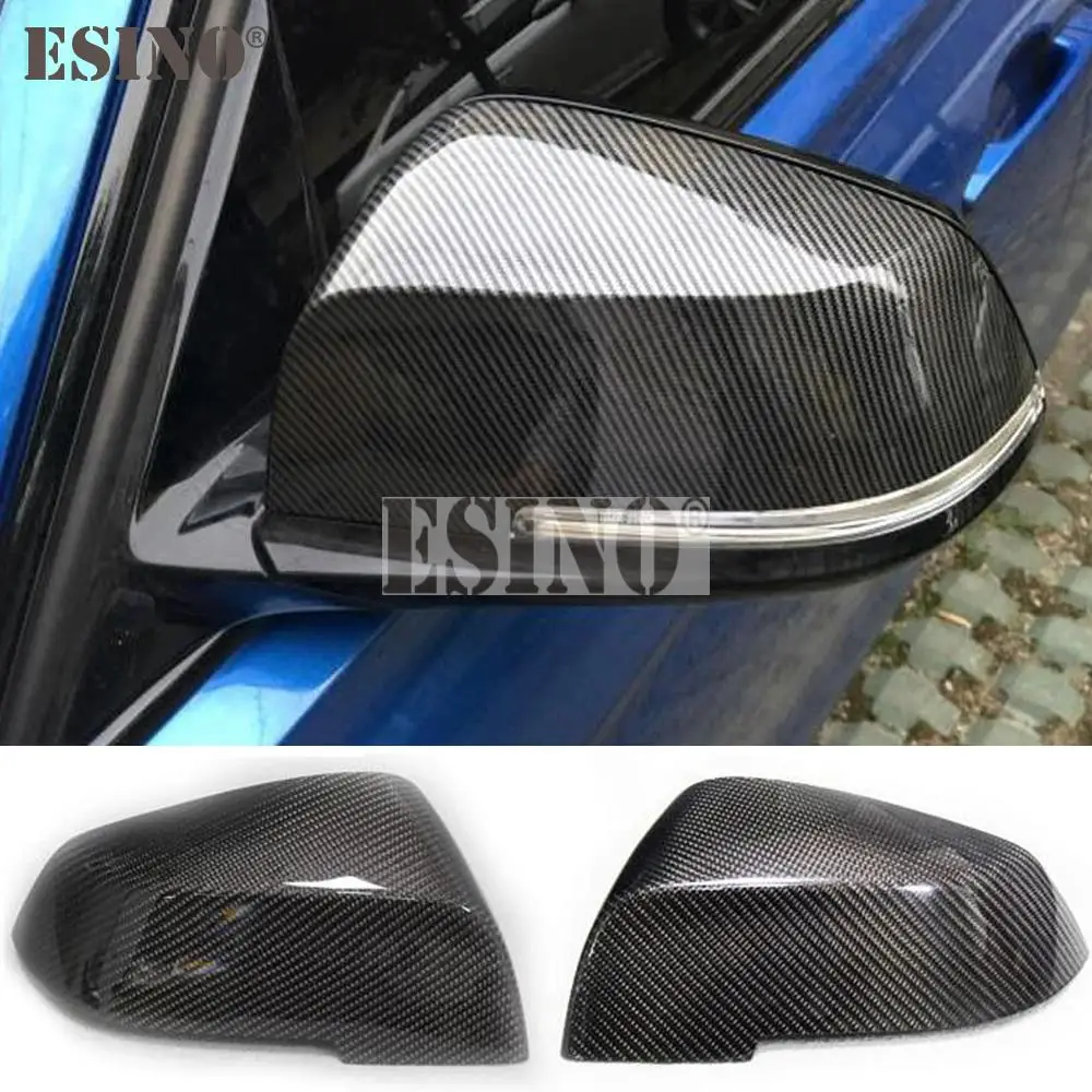 

2 x ABS Carbon Fiber Look Rearview Side Mirror Replacement Covers Cases For BMW F20 F21 F22 F23 F30 F31 F35 F34 F32 F33 F36 F87
