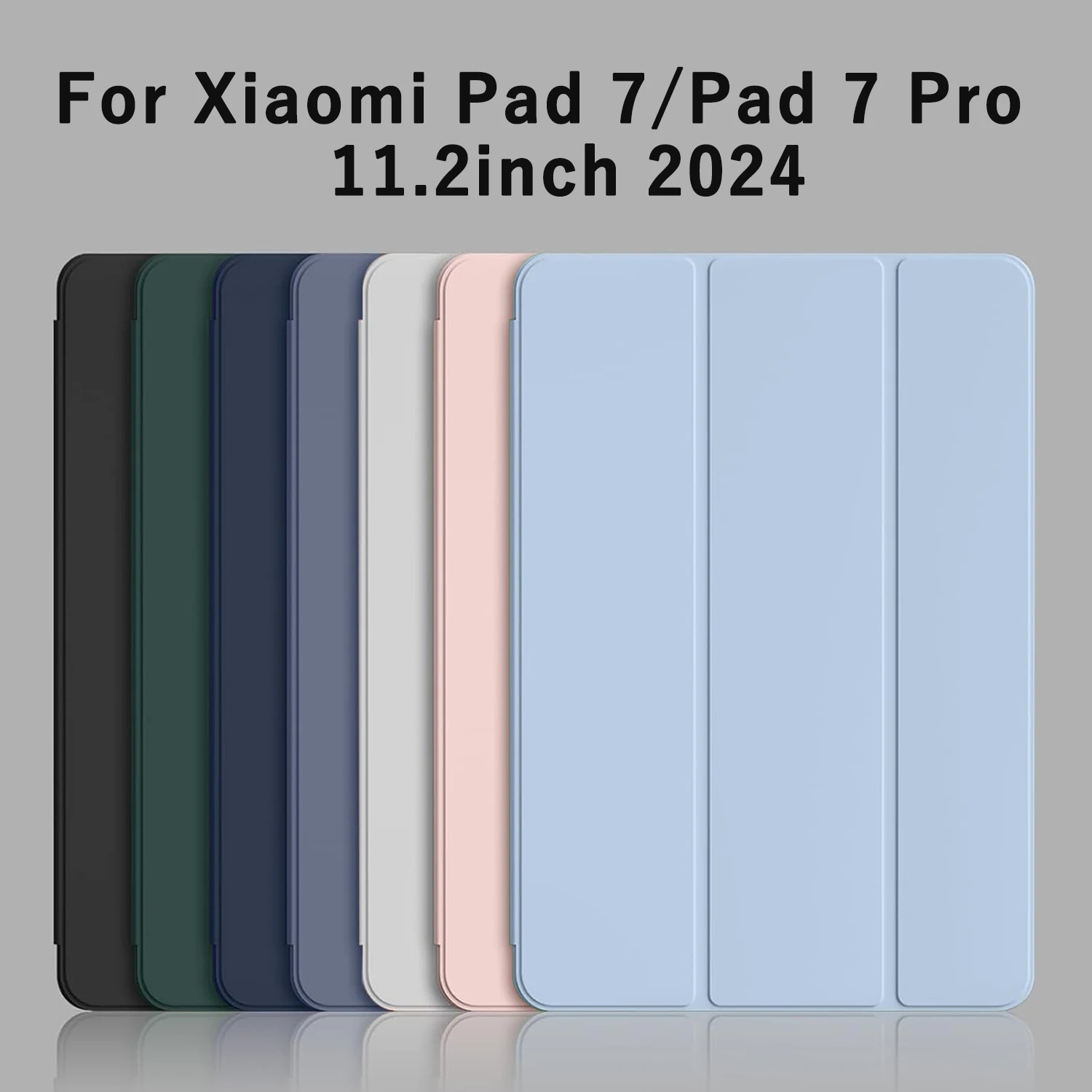 Premium Tri-fold Magnetic Stand PU Leather Protective Tablet Case with Auto Sleep/Wake Function