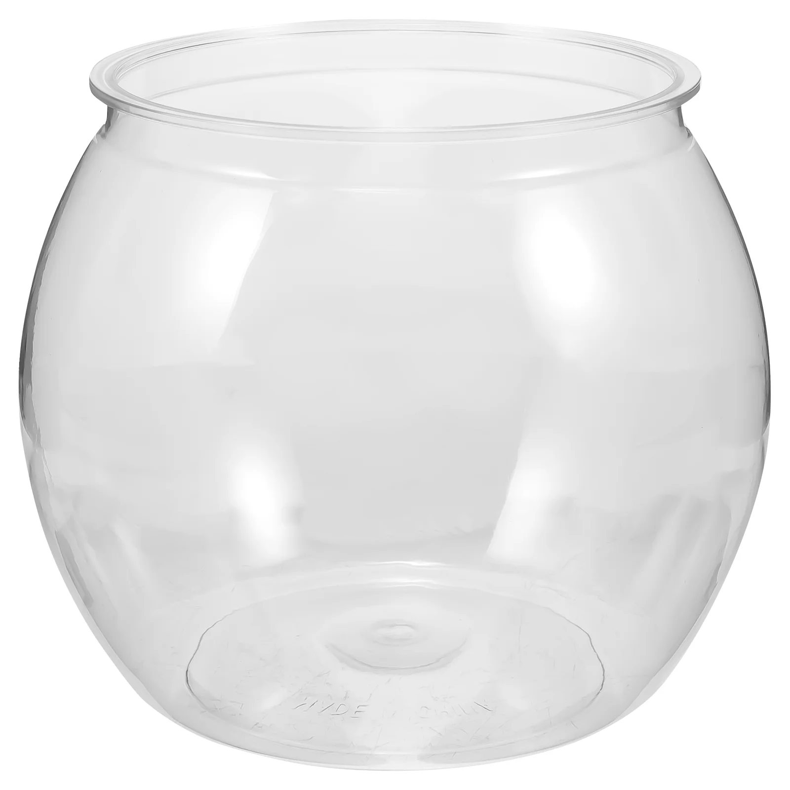 

Goldfish Bowl Plastic Tank Round Decorations Portable The Pet Clear Keeper Globe Wedding for Ceremony