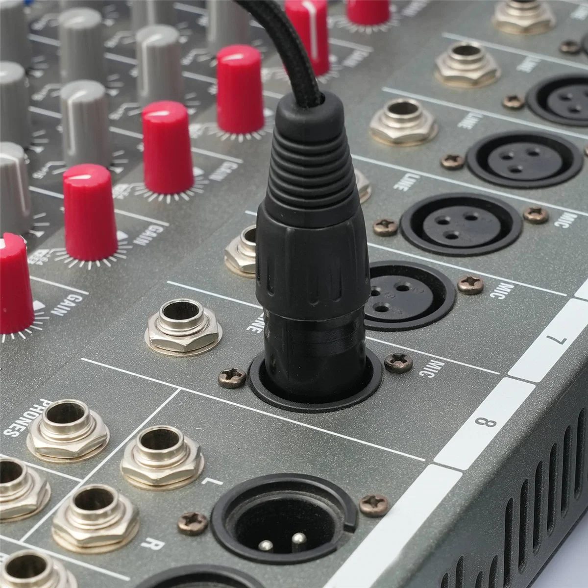 XLR Male to Dual 6.35mm Plug Audio Microphone Cable Microphone Cable Adapter Y-Splitter 1m