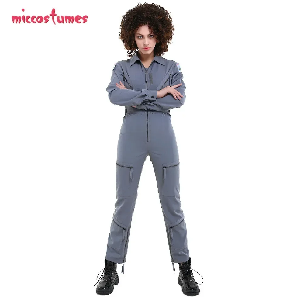 

Miccostumes Women's Cosplay Costume Nostromo Jumpsuit Flight Suit for Halloween