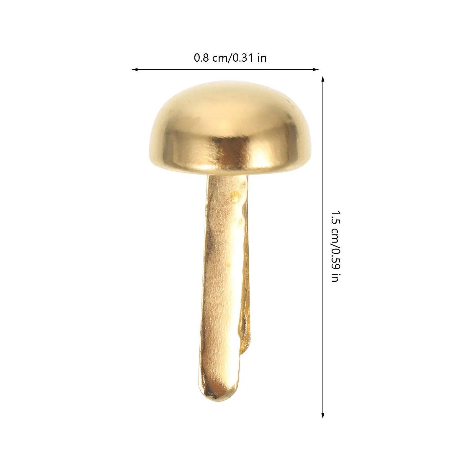 100개 장 네일 페이퍼 패스너 금속 브래드 DIY 공예 스크랩북 카드 제작용 종이 공예용 고정 브래드