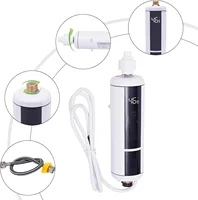 Mini chauffe-eau avec affichage de la température LED, nouveau chauffe-eau électrique, Protection contre l'ébullition sèche sans réservoir pour éviers 3500W 220V 2