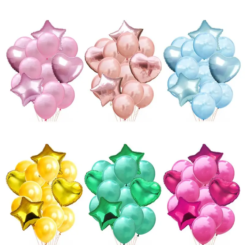Palloncini Di Coriandoli Palloncini In Lamina Di Lattice Set Baby Shower It'S A Boy Or Girl Baloon Wedding Happy Birthday Party Decorations Kids 1St
