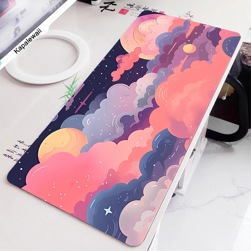 Flores de Cerejeira Flor Mouse Pad Gamer Desk Mat Xxl Rosa Sakura Deskpad Acessórios de Escritório Mouse Mats Computador Mousepad 900×400