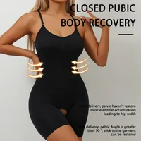 Body sculptant pour femme, contrôle du ventre, gainant intégral sans couture, short à entrejambe ouvert, gaine amincissante, rehausseur de fesses, sous-vêtement amincissant 5