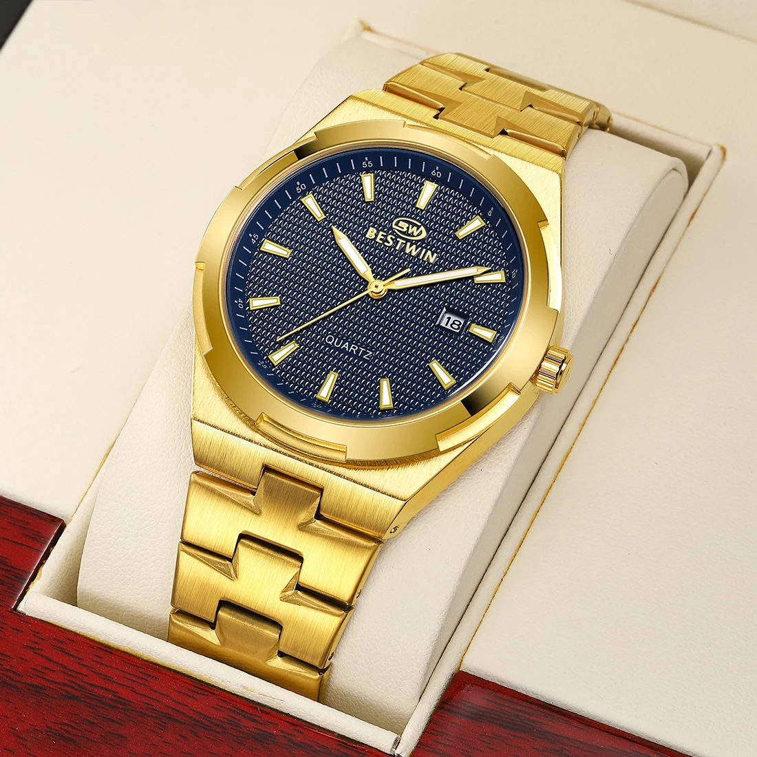 Luxury Men Watch Classic Style Men's Quartz Wristwatch Full Elegant Business Man Reloj Brand Male Watches Calendar Display Clock