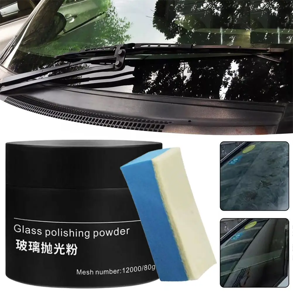 Multifunctional Car Scratch Repair Polishing Powder-80g Glass Cerium Oxide For Car Paint Care And Cleaning J5E0