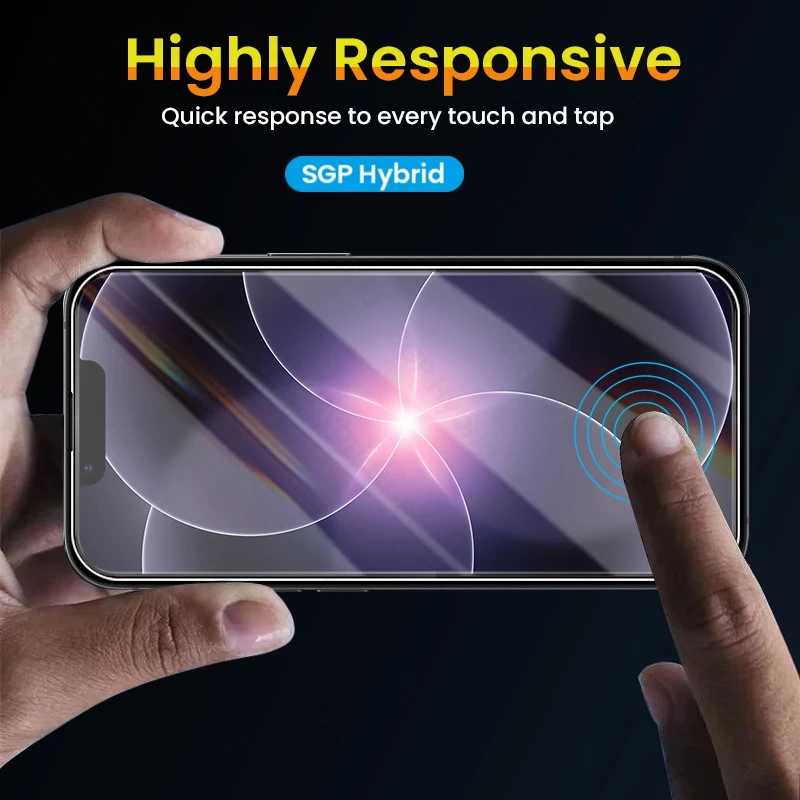 Clear Tempered Glass Protective Phone Case with 9H Strength - 5-Pack