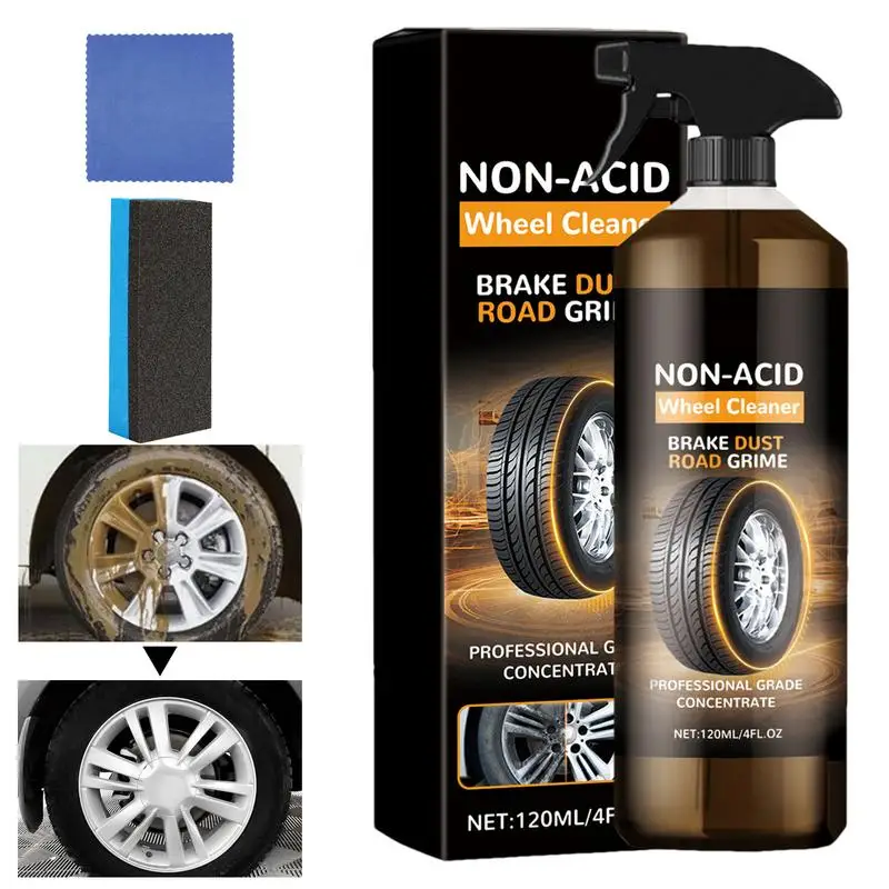 

Car Wheel And Tire Cleaner Auto Tire Polishing Agent Powerful Tire Maintenance Tool For Sedans SUVs Trucks Mini Cars RVs