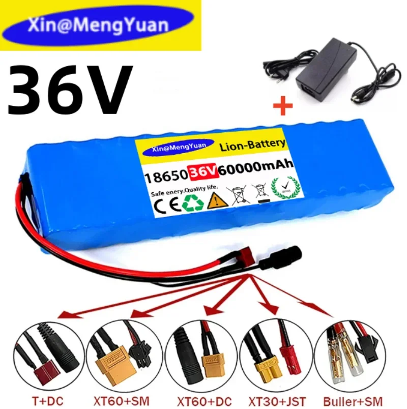 

Batería de litio para patinete eléctrico Xiaomi Mijia M365, 36V, 100Ah, 10S3P, 18650 vatios, 20A, BMS T, enchufe XT60