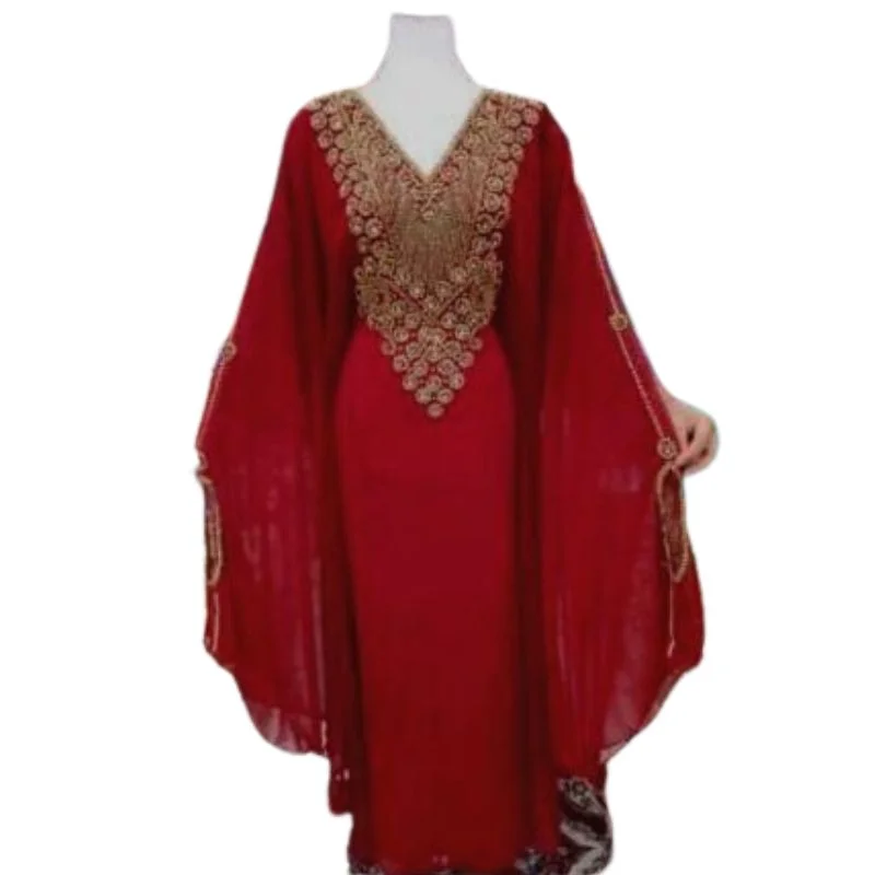 

Luxury Dubai Kaftan Farasha Moroccan Abaya Party Wear Modern Arabic Dresses Indian Kurta for Women