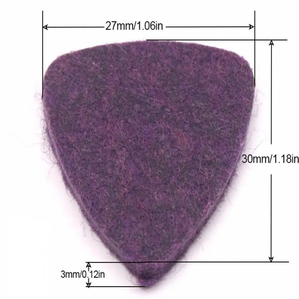 6pcs/set Multiple Colors Felt Ukulele Special Pick, Cute Thumb Dedicated Pick 6 Colors Mini Guitar Picks