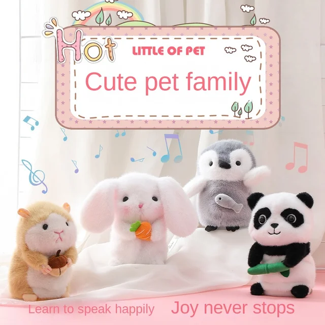 Smart Simulation Electric Plush Pet Multifunctional Talking/jittering/recording/repeat/interesting Interactive Plush Toy Gift 2