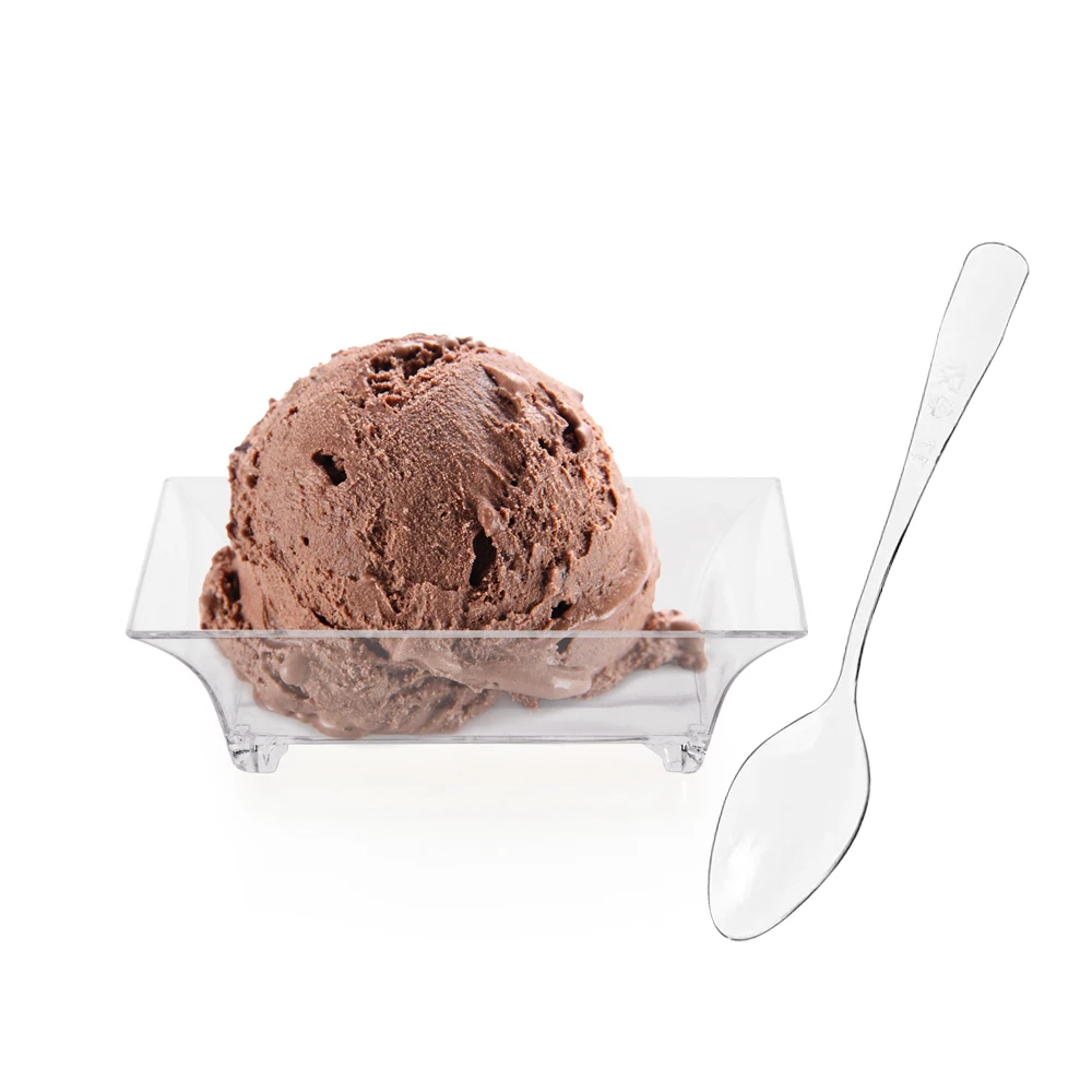 20/10PCS Disposable Plastic Square Sauce Dish For Birthday Mini Thickened Transparent Small Dish Dessert Cake Baking