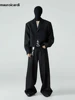 Mauroicardi Spring Autumn Long Loose Casual Baggy Flowy Soft Black Pleated Wide Leg Pants Men Luxury Designer Emo Clothing 2024 5