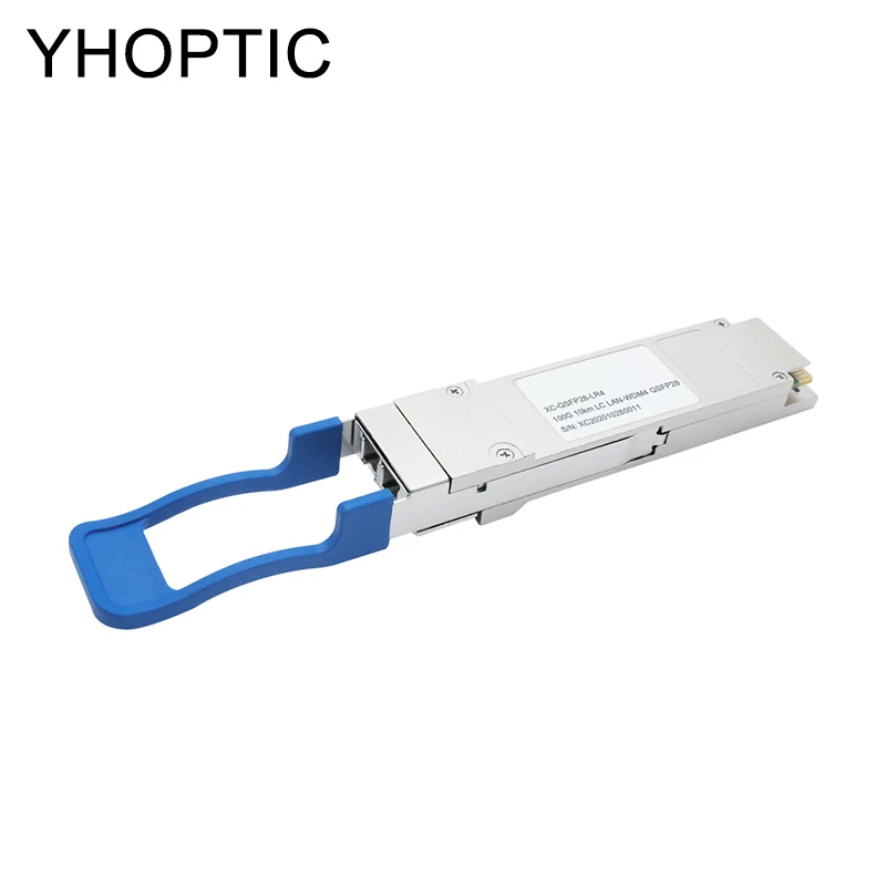 Modulo Ricetrasmettitore Qsfp28, Modalità Singola, Modulo Ottico Duplex, Lc 100G, 1295 ~ 1310Nm, 10Km, Lan-Wdm Qsfp28-Lr4, Ddm/Dom Supportati