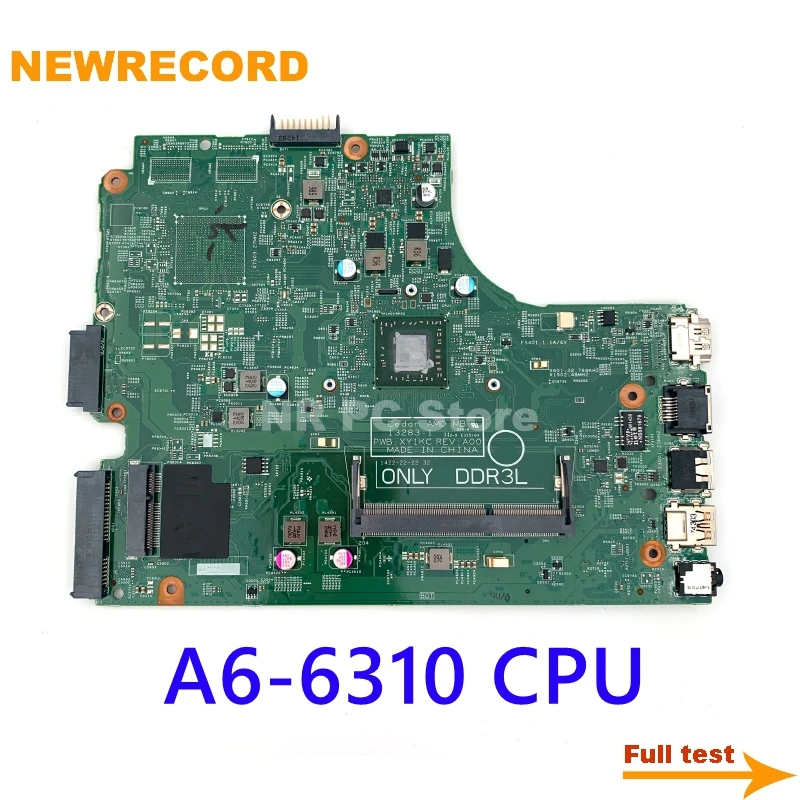 

FOR Dell Inspiron 15 3541 Laptop Motherboard F27GH 0F27GH CN-0F27GH 13283-1 With A6-6310 CPU Main Board Full Test