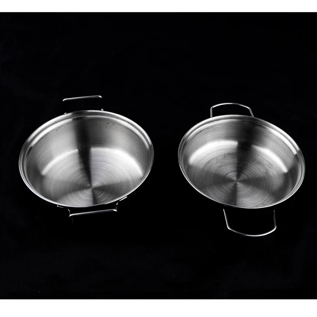 

12pcs Mini Cookware Set Stainless Cooking Preschool Toys C