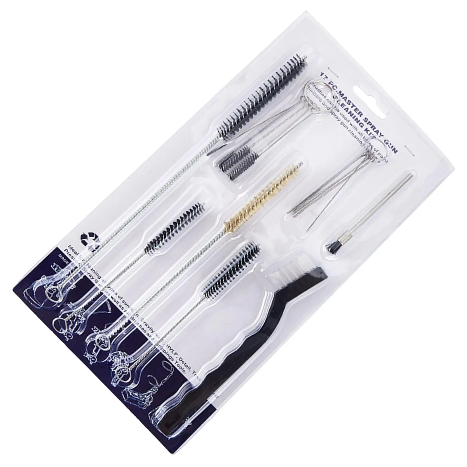 

17x Airbrush Spray Cleaning Repair Tool Clean Accessories Needle & Brush Set for Cleaning Thin Tubes Airbrushes Air Tools