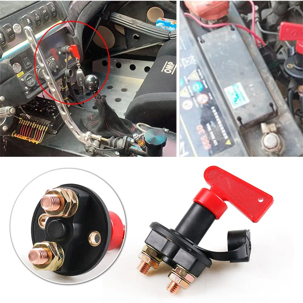 

Truck Boat Car 12V 24V Waterproof Battery Disconnect Rotary Power Isolator Cut Off Kill Switch For Marine ATV Car Accessories