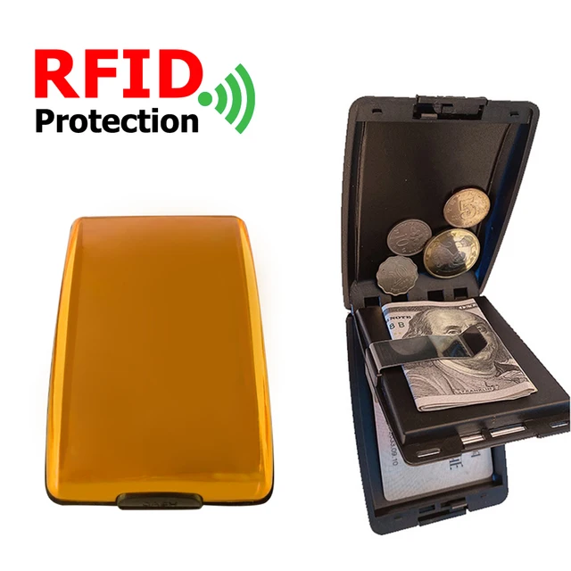 Alumínium Ötvözet Rfid Hitelbankkártya-Tulajdonos Férfi Férfiak Pénztárca Pénz Táska Többfunkciós Névjegykártya Pénztárcák Zsebszervezője - Image 6