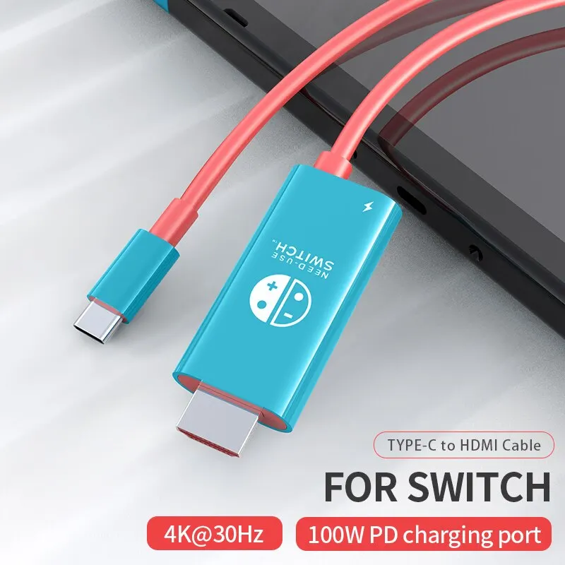 6PCS for Nintendo Switch Type-C to 4K HDMI-compatible Converter Cable HD  Cast Screen Line Adapter Cable for TV Mobile Computer - AliExpress