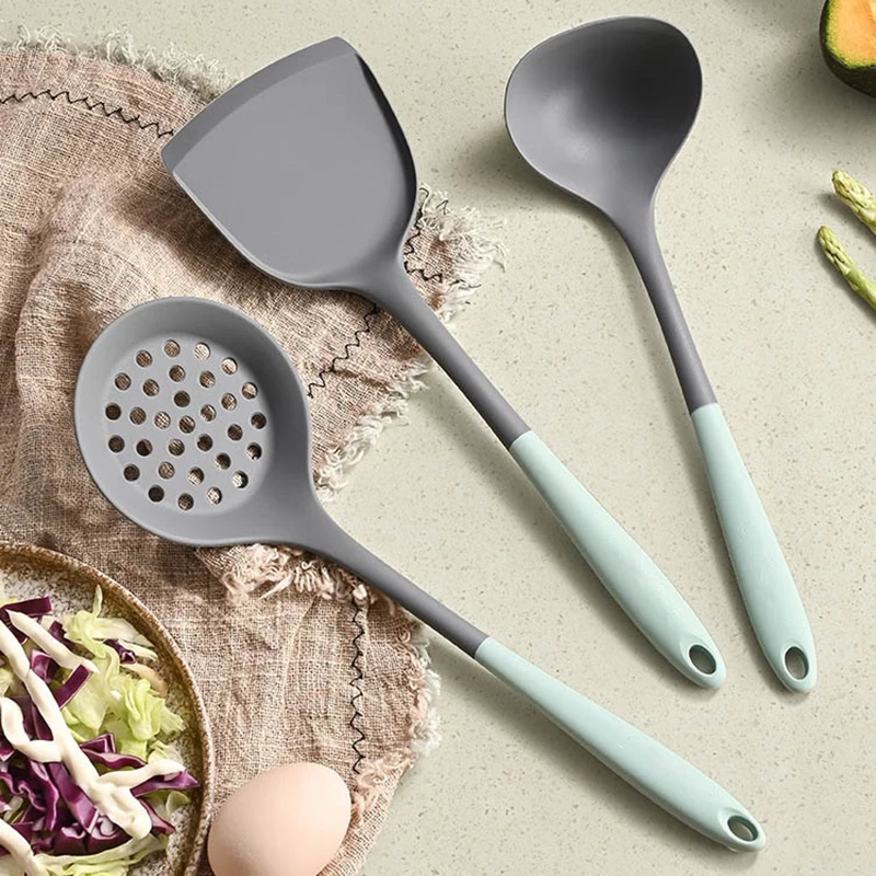 

5pcs/set Kitchen Utensils Set Non-stick Kitchenware Cooking Tools Spoon Soup Ladle Spatula Shovel Tools Gadget Accessories