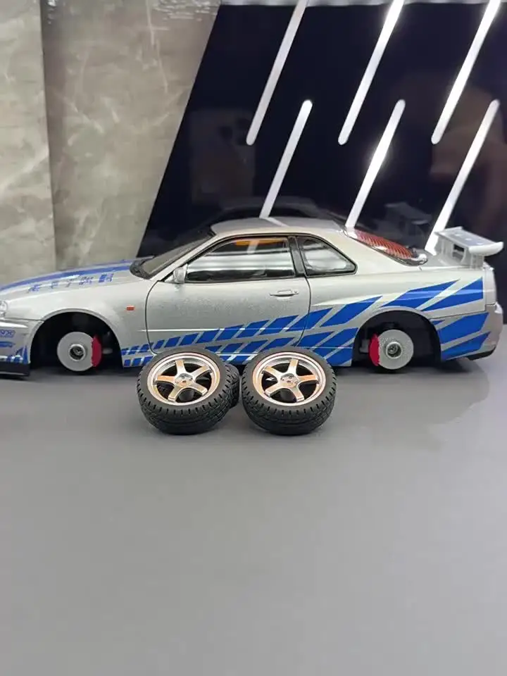 1:18 Nissan GTR R34 Skyline S15 LBWK Alloy Metal Diecast Car Model