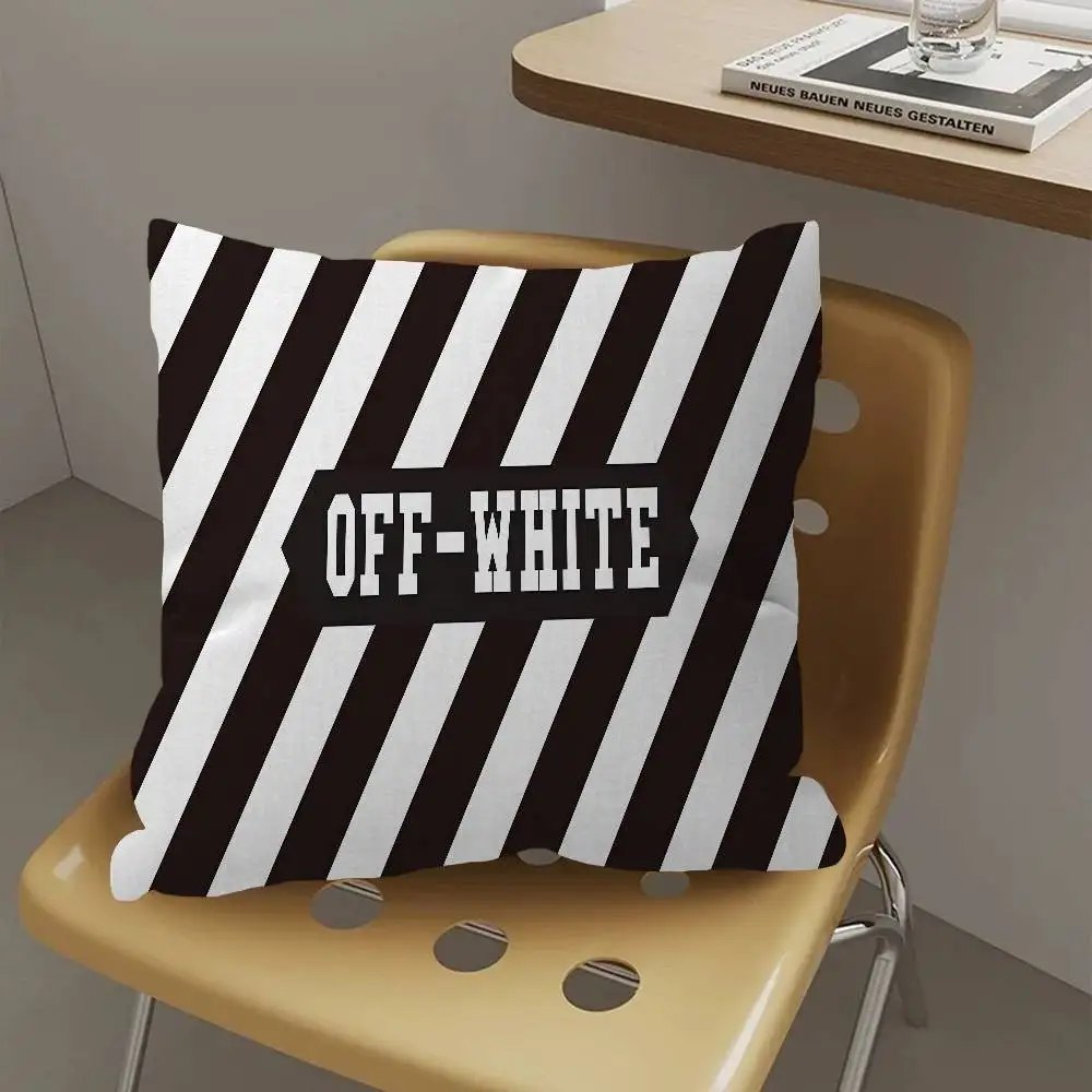 인기 명품 O-Off 로고 W-화이트 베개 커버 (침실 및 거실 소파 장 쿠션 커버)