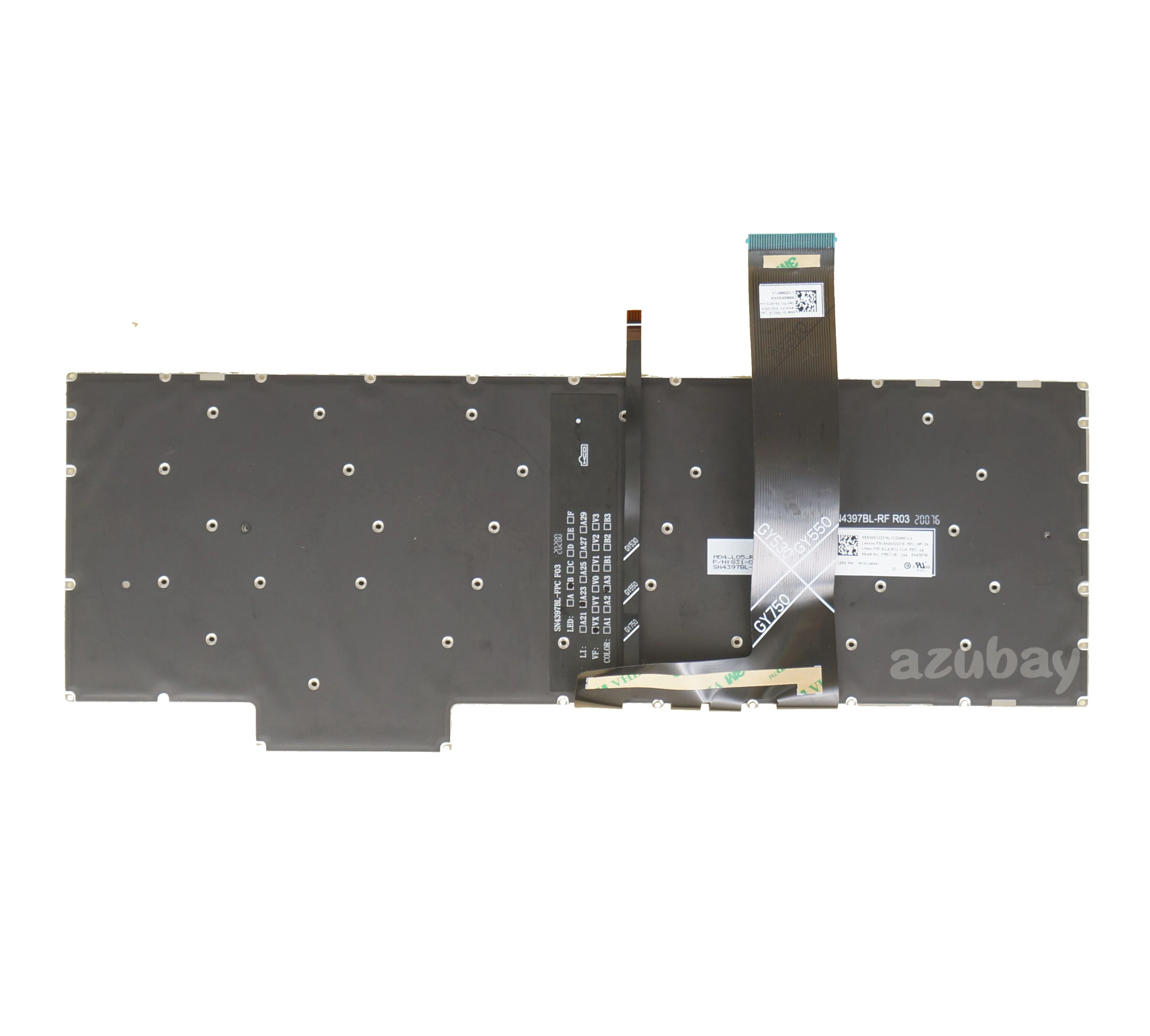 Teclado Retroiluminado Azul para Lenovo Legion Eua Espanhol Nórdico Checo Checo Francês Eua Espanhol Checo Checo Francês 517arh05h 15ach6 15ach6a - Imagem 6