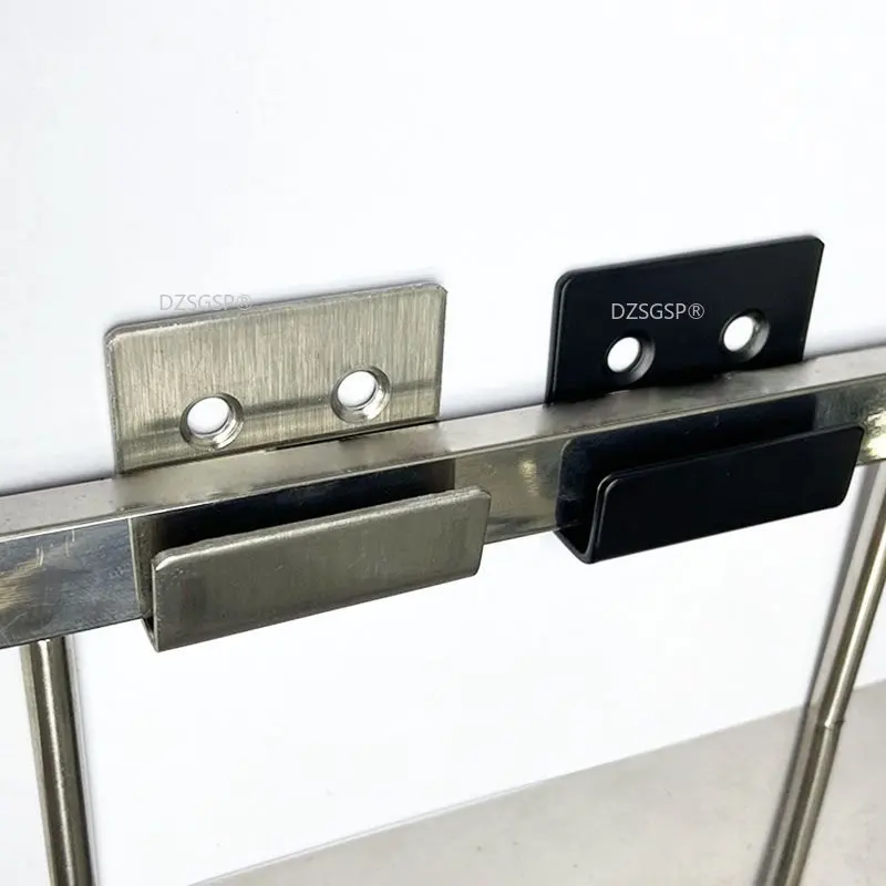Tile Display Buckle U-shape Corner Brackets Joint Fastener Screens Wall Support Black Stainless Steel Hanging Code Ceramic 5
