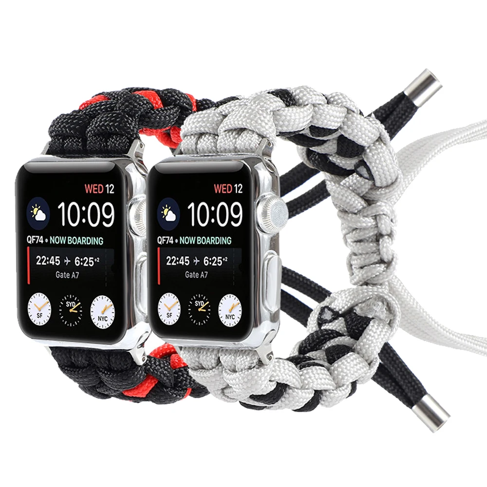 

Плетеный термоусадочный ремешок «сделай сам» для Apple watch Ultra 49 мм 8 7 45 мм 41 мм, сменный Браслет для iwatch 6 5 4 SE 44 мм 42 мм 40 мм