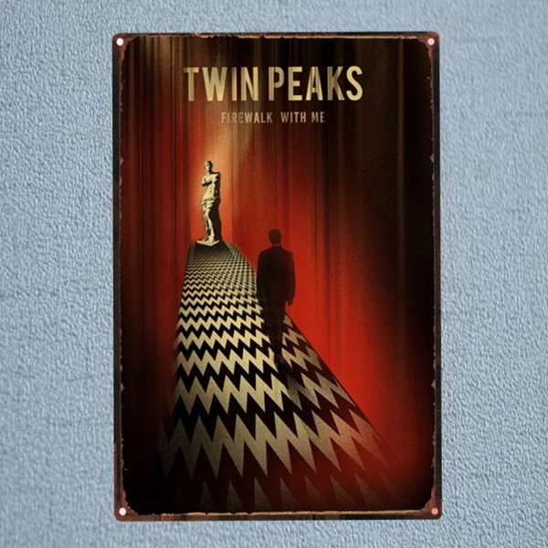 

Twin Peaks Movie Tin Sign Metal Plate Iron Painting Kids Room Wall Bar Coffee Home Art Craft Decor 30X20CM DU-1101